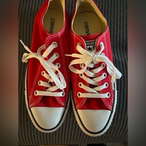Converse Red and White Sneakers